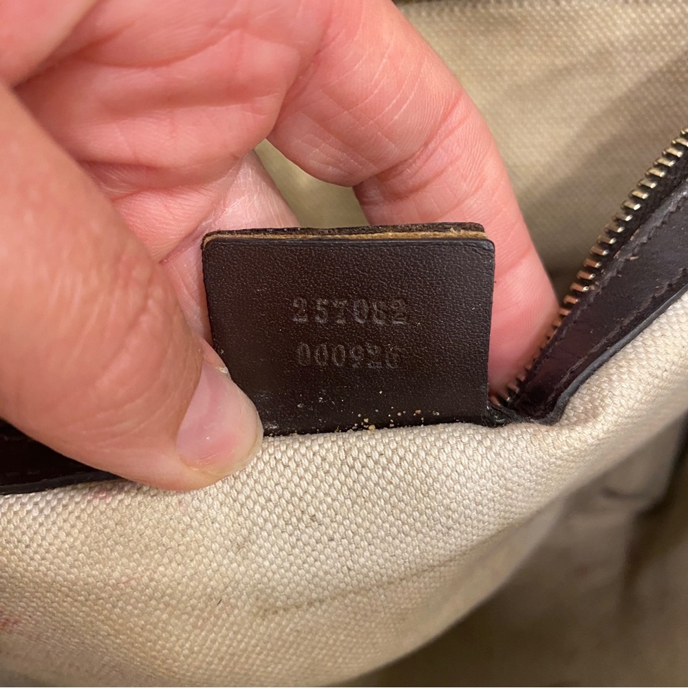 AUTHENTIC 💕Gucci💕 GG Canvas Web Half Moon Hobo Bag - Picture 15 of 16